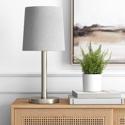 Modern Organic Drum Lamp Shade featuring Vertical Wood Slats