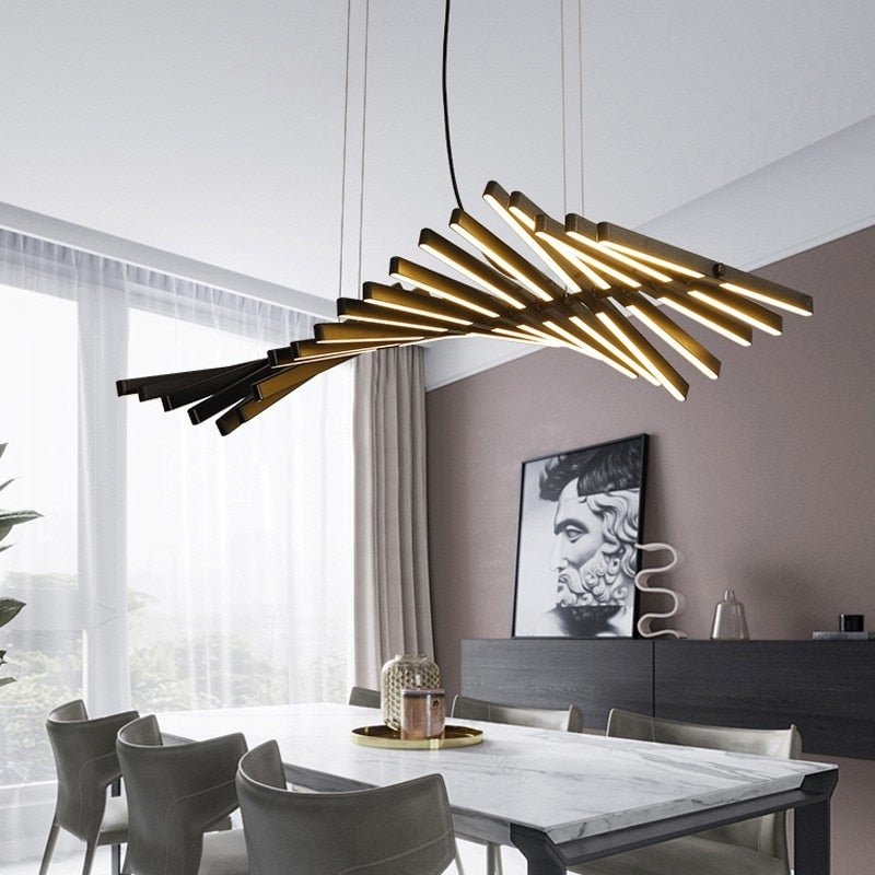 Monochromatic White Finish Chandelier featuring Matte Branching Arms