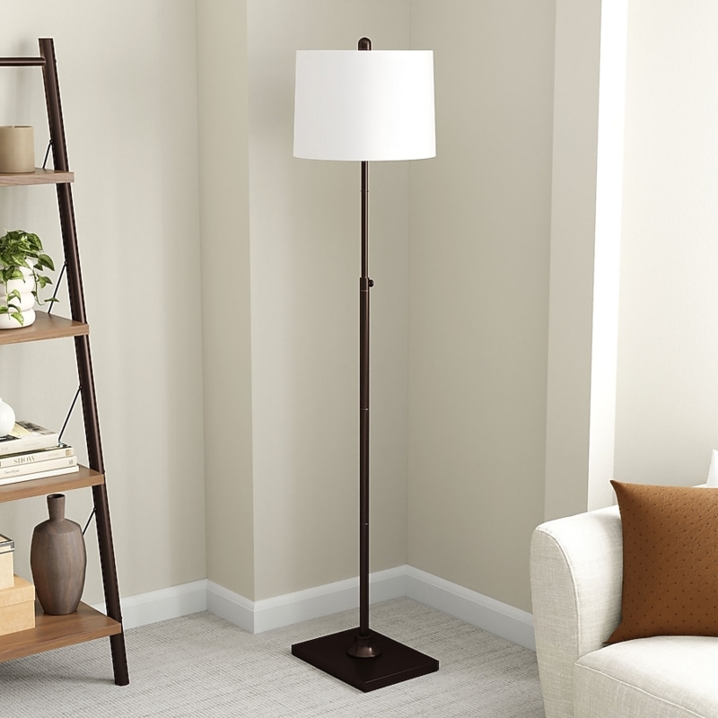 Multi-Light Floor Lamp, Frosted Glass Shades & Pull Chains