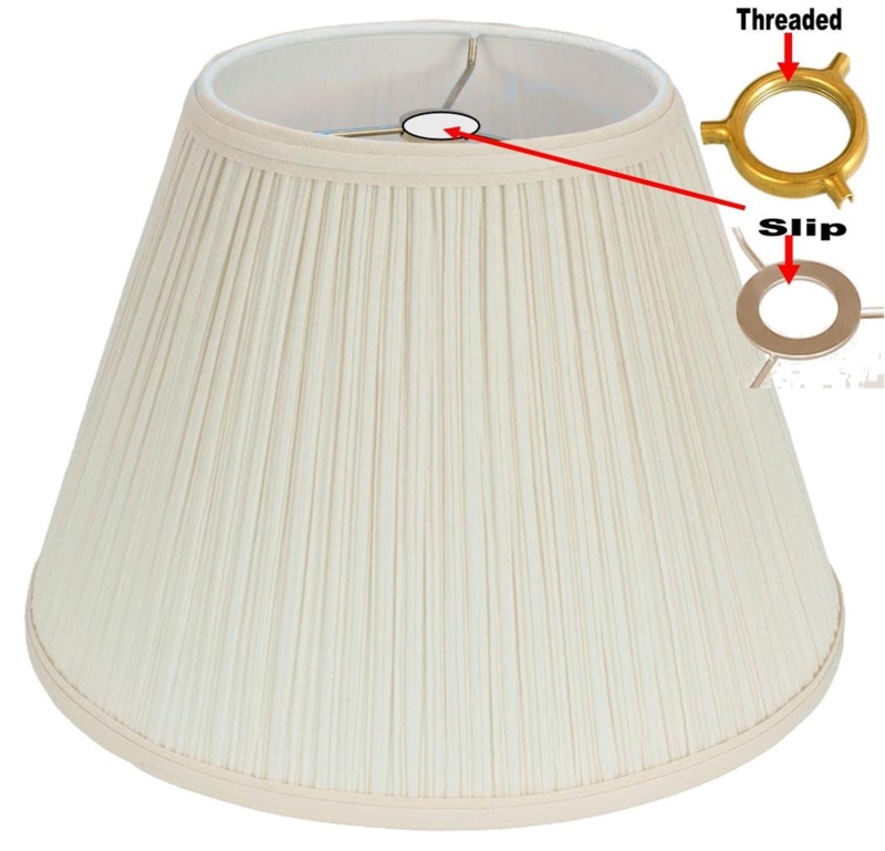 Mushroom Pleated Empire Lamp Shade Traditional Uno Fitter (63 chars)