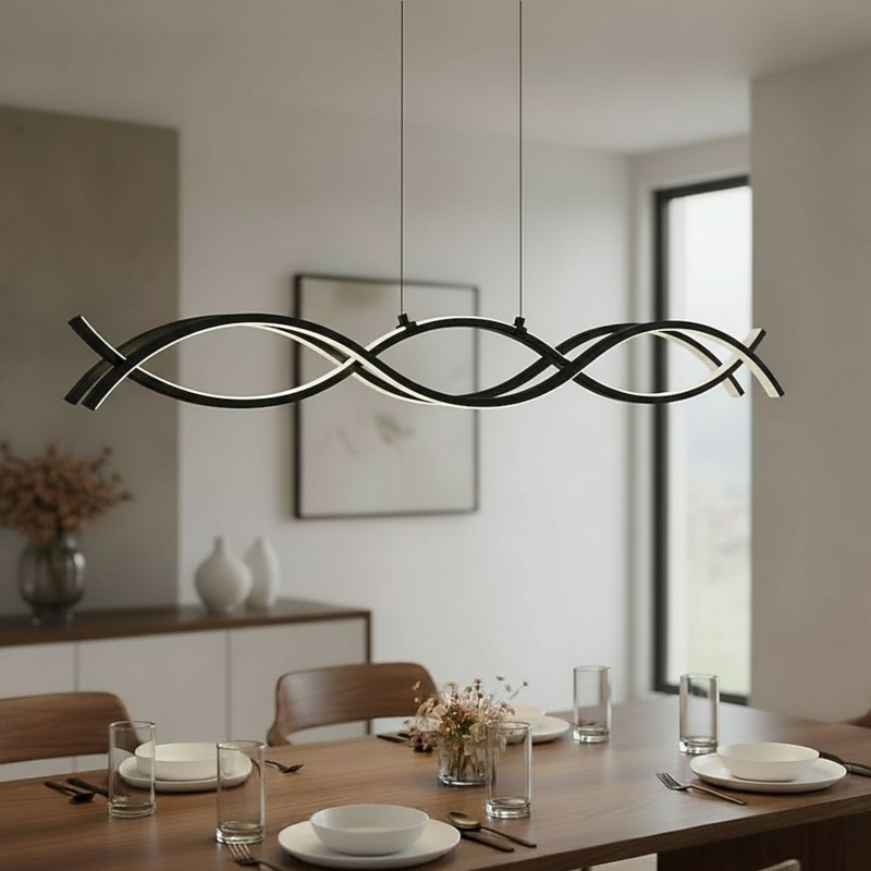 Origin 21 Irvington 2-Light Black Modern/contemporary LED Dry Rated Chandelier