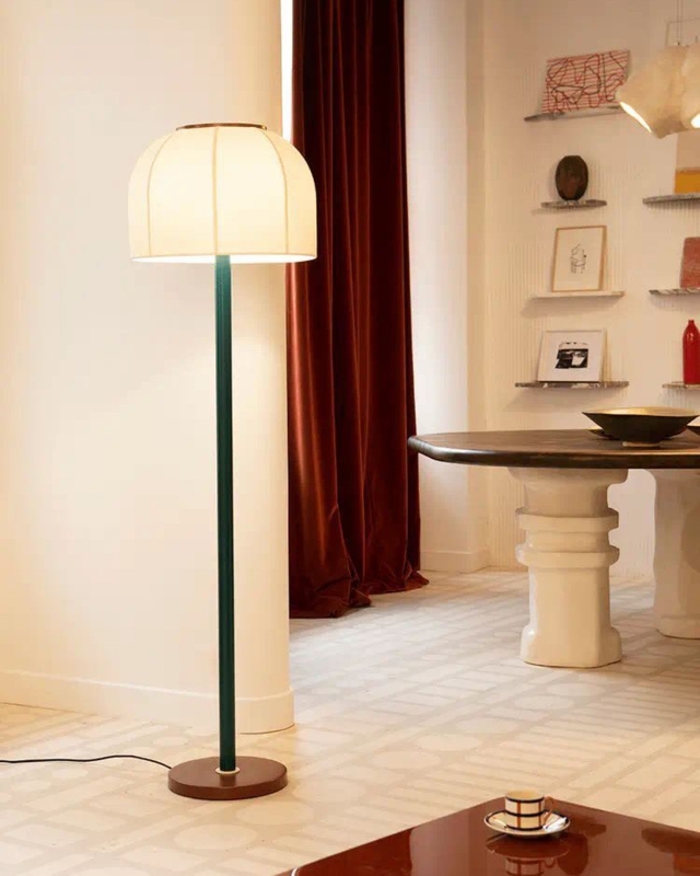 Oversized Arced Floor Lamp White, Minimalist Arced Living Room Lighting