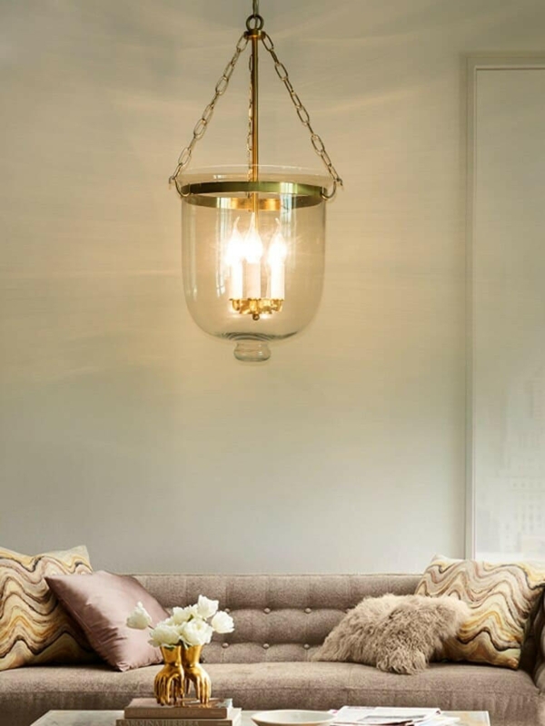 Oversized Urn Pendant Light with Textured Translucent Shade for Dining