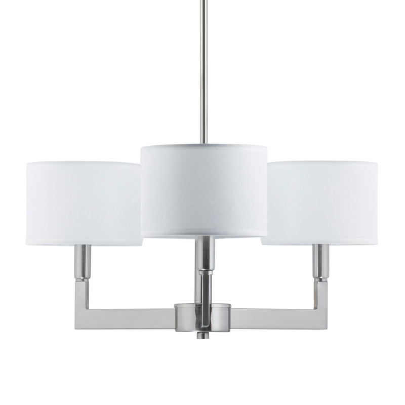 Pendant Chandelier Linear Design Cylindrical Glass Dark Bronze