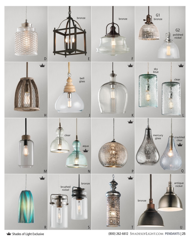 Pendant Light: Aqua Seeded Glass, Apothecary Jar Shape, Polished Silver
