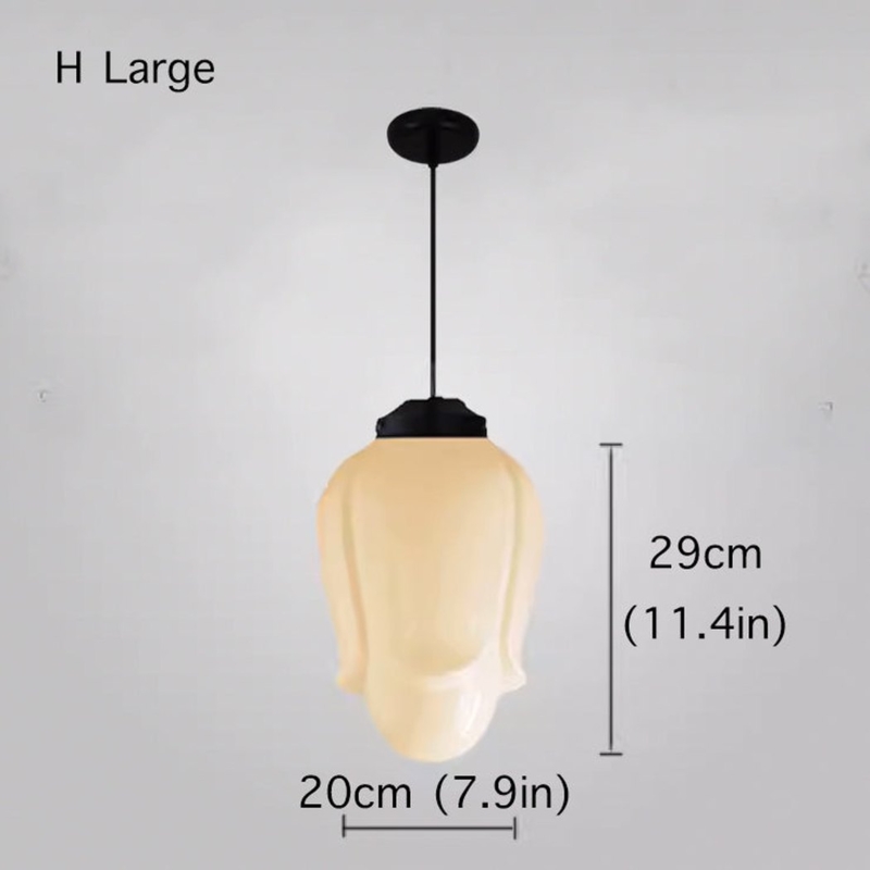 Pendant Light Art Deco Brass Geometric Tiered Milk Glass Shade Rod