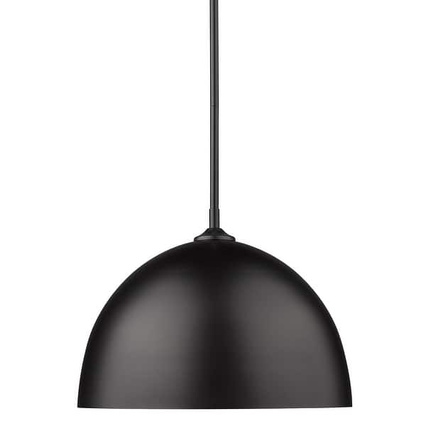 Pendant Light Blush Pink Two-Tier Dome Shade Brushed Gold Accents