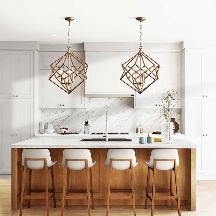 Pendant Light Brass Natural Fiber Fringe Tiered Waterfall Bohemian