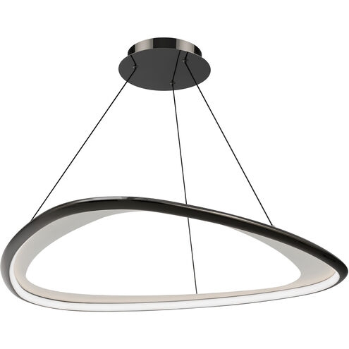 Pendant Light: Circular Silhouette, Matte Black, Minimalist Pendant