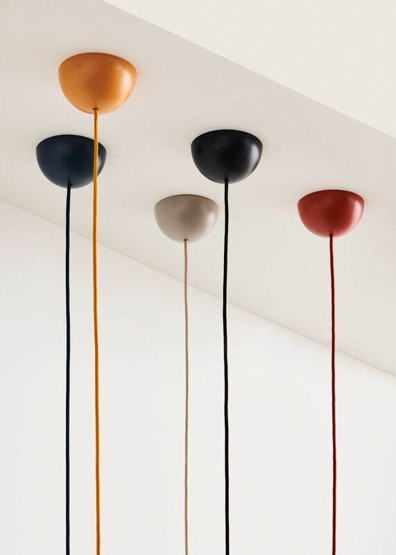 Pendant Light Cord Minimalist Set Exposed Socket Matte Black Scandi