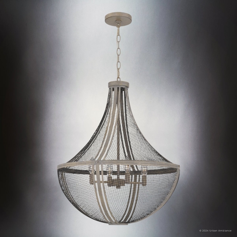 Pendant Light Distressed Grey Wood Lantern Pendant Oversized Open Cage