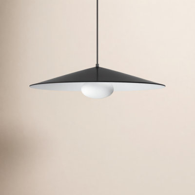 Pendant Light Double Shade White Textile Inner Cylindrical Minimalist