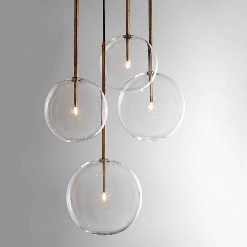 Pendant Light: Dual Finish Shade, Nordic Globe Pendant Light