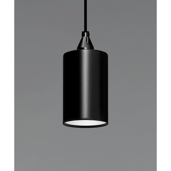 Pendant Light, Extra-Long Architectural Cylinder, Minimalist Industrial