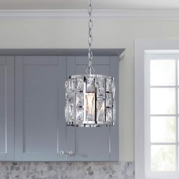 Pendant Light: Glamorous, Faceted Shade, Pendant Lighting