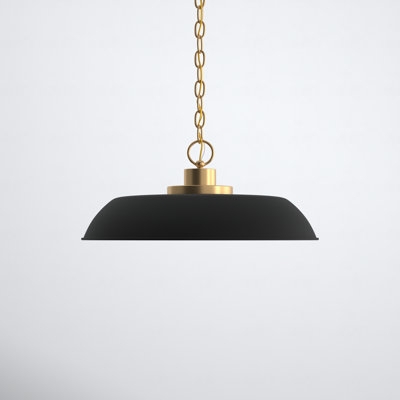 Pendant Light Hook Top Detail Matte Black Industrial Farmhouse Dome