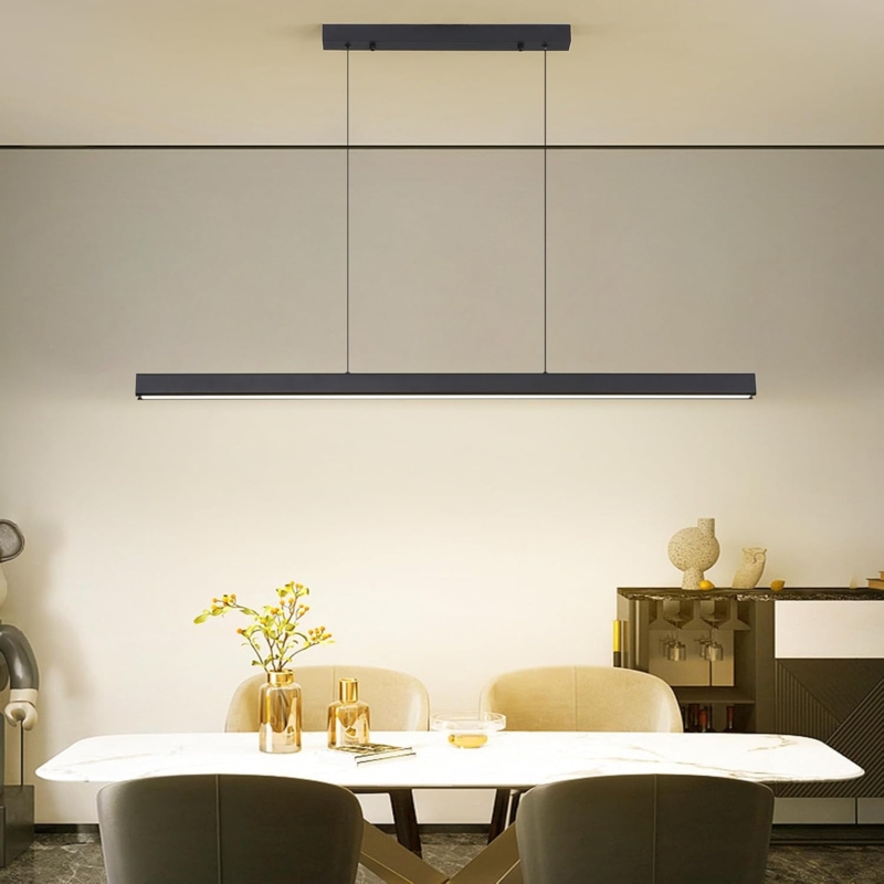 Pendant Light Linear Overlapping Loops Sculptural Integrated LED
