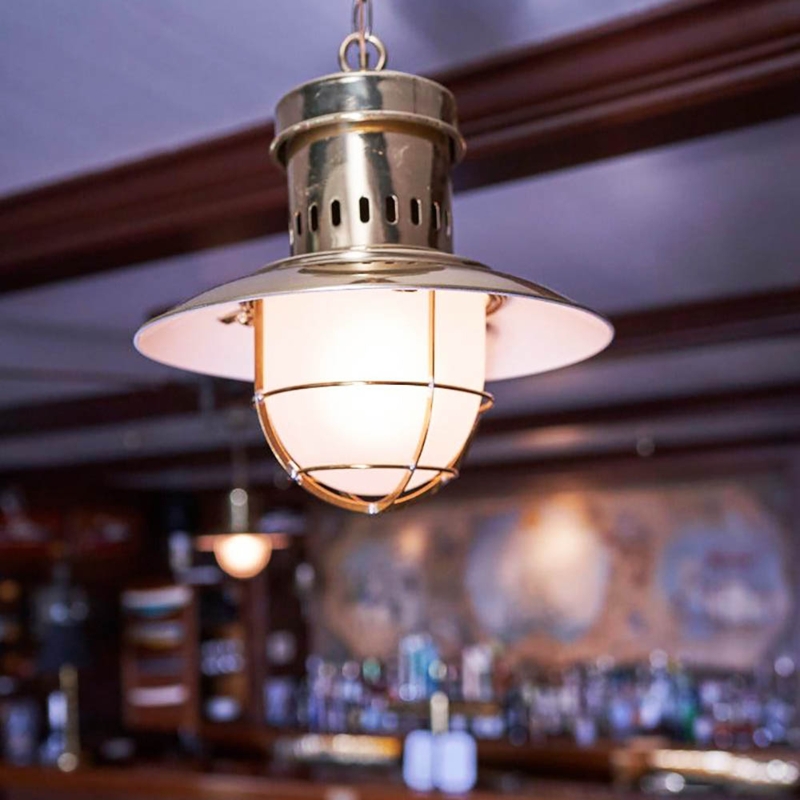 Pendant Light Matte Black Fisherman Style Wire Cage