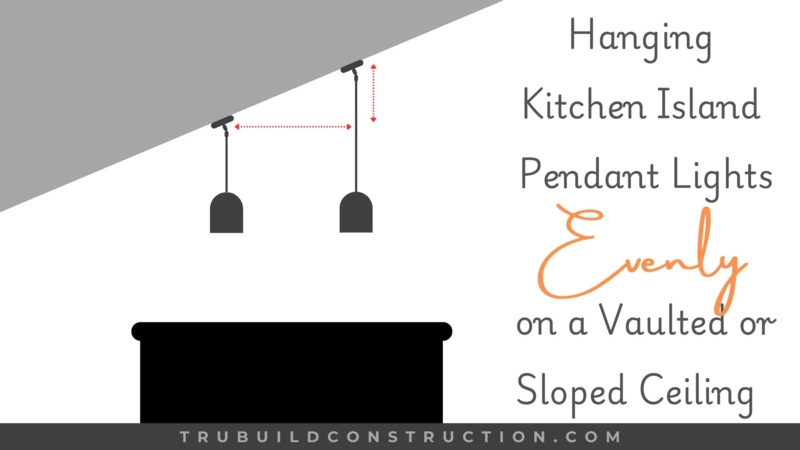 Pendant Light Matte Black Globes in Vaulted Kitchen