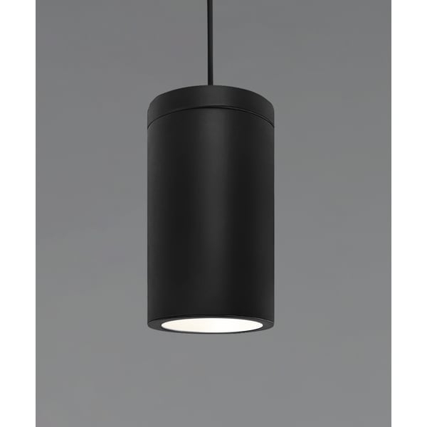 Pendant Light, Matte Black Slender Cylinder, Minimalist Style