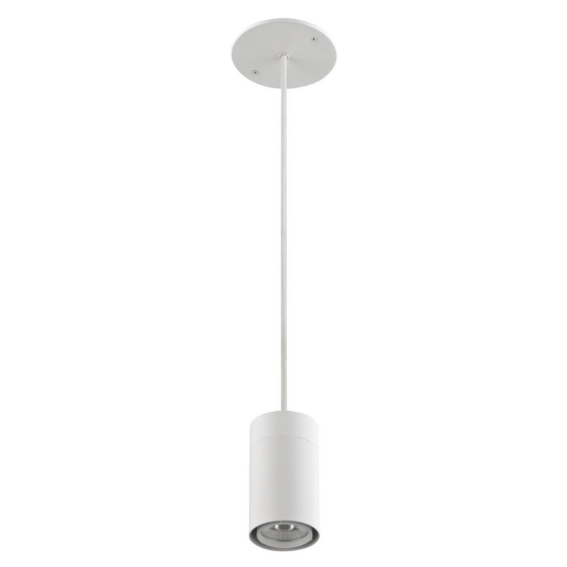 Pendant Light, Matte White Ultra-Slim Cylinder, Scandinavian Style