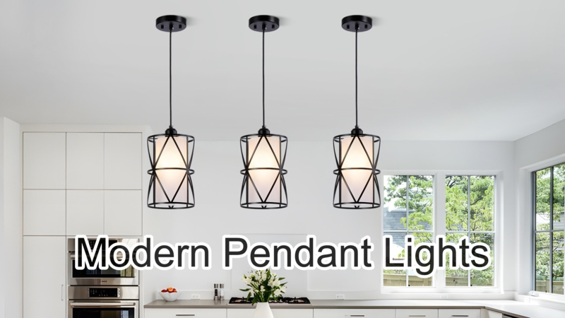 Pendant Light Minimalist Frosted Glass Cylinder Adjustable Fixture