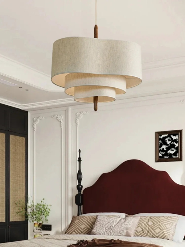 Pendant Light Minimalist Japandi Pleated Shade Shallow Wide Scale