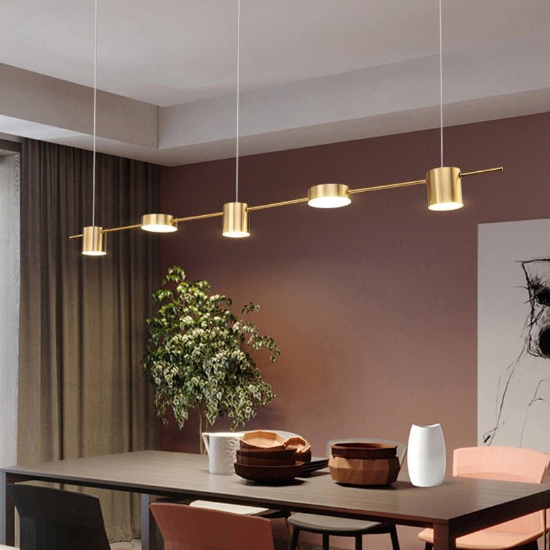 Pendant Light: Mixed Material Frame, Wood Toned and Matte Black Finish