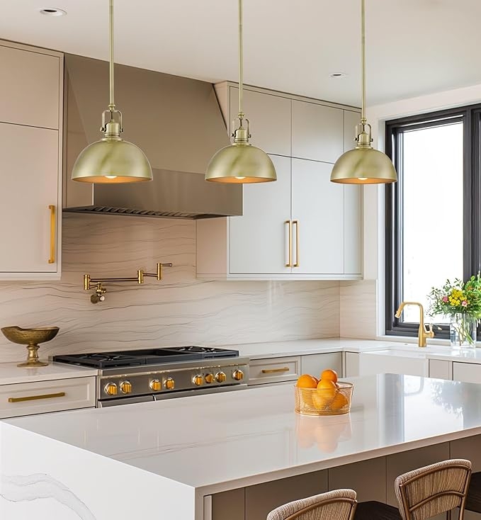 Pendant Light Nine Light Cluster Clear Glass Cylinders Black and Brass