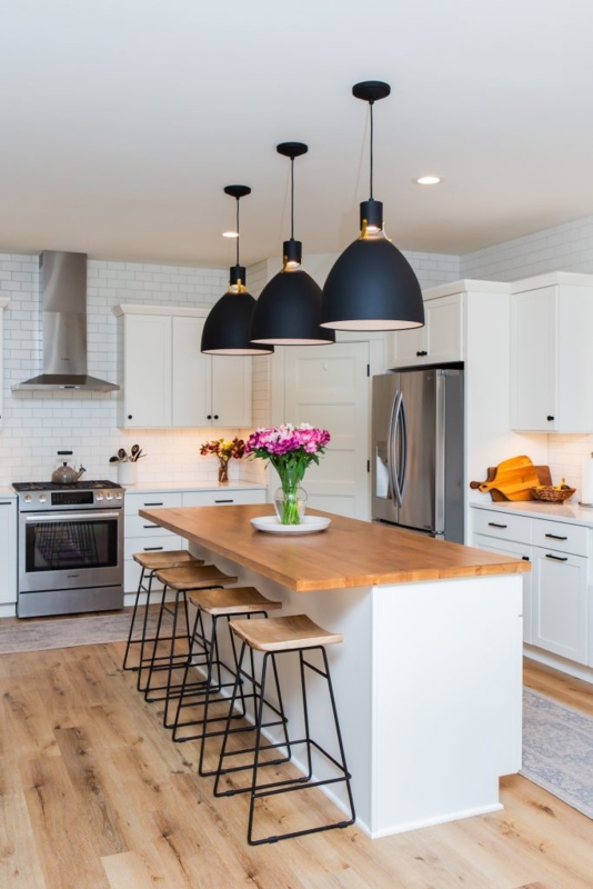 Pendant Light Oversized Matte Black Dome for Modern Farmhouse Kitchen