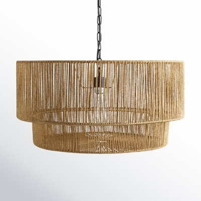 Pendant Light Pleated Paper Shade Oversized Japandi Style Entryway