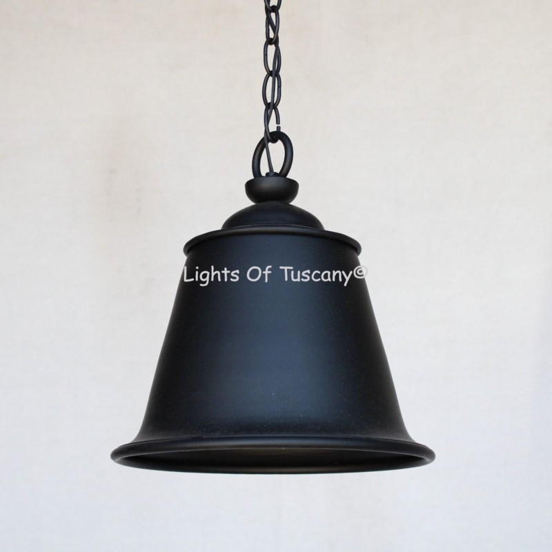 Pendant Light Rustic Wrought Iron Scrollwork Tuscan Style