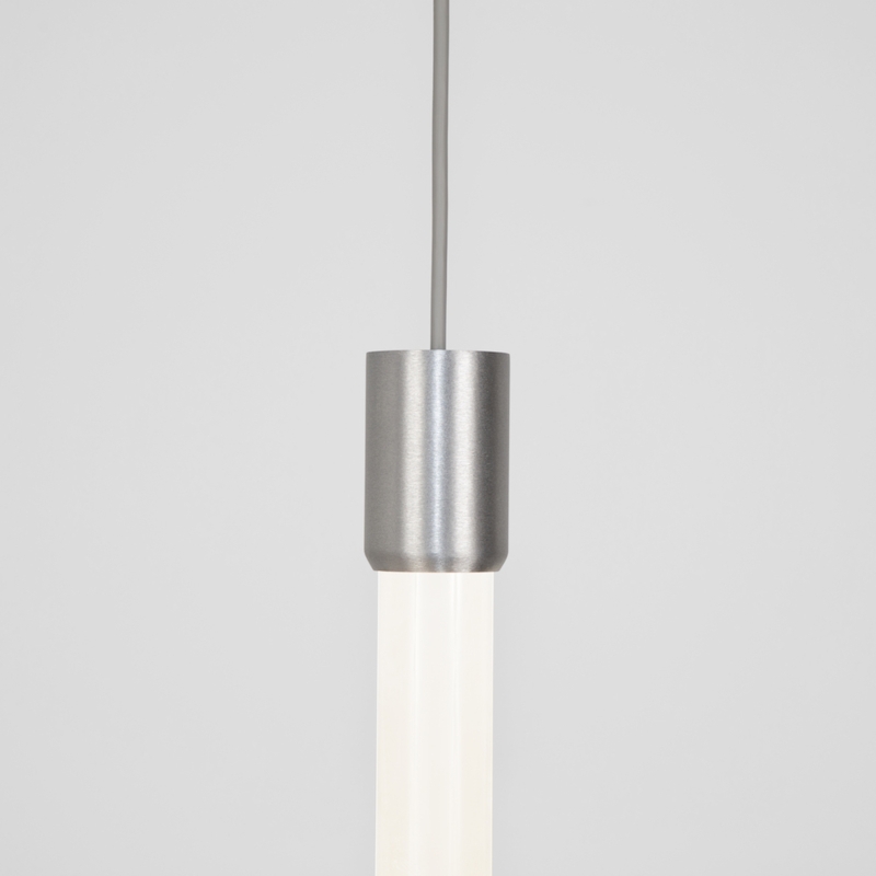 Pendant Light Slim Cylinder Wood Metal Combination Minimalist