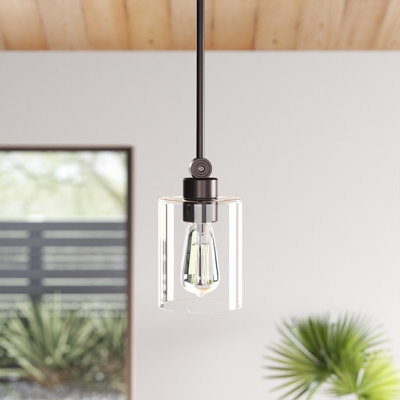 Pendant Light Traditional Antique Bronze with Frosted Bell Glass Shade