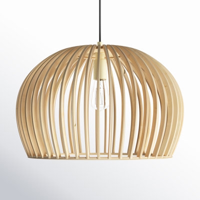 Pendant Light Wood Grain Texture Black Hardware Scandinavian Organic