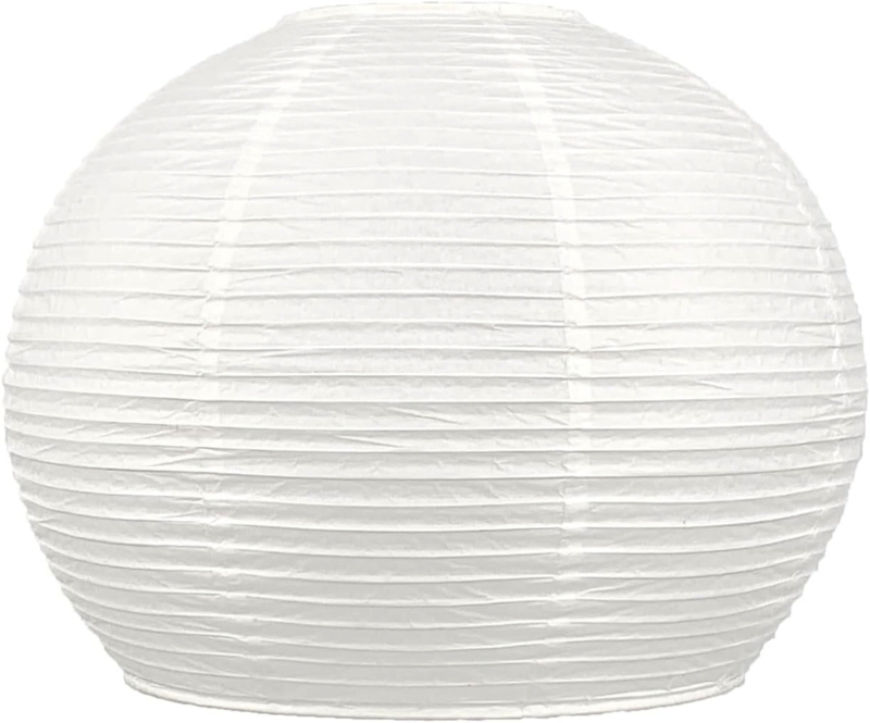Pendant Shade Dome Paper Fine Line Ribbing Japandi Organic