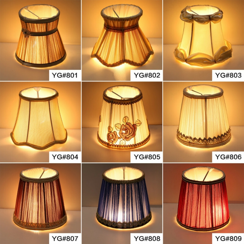 Pleated Fabric Lamp Shade Off White Tapered Traditional Cover