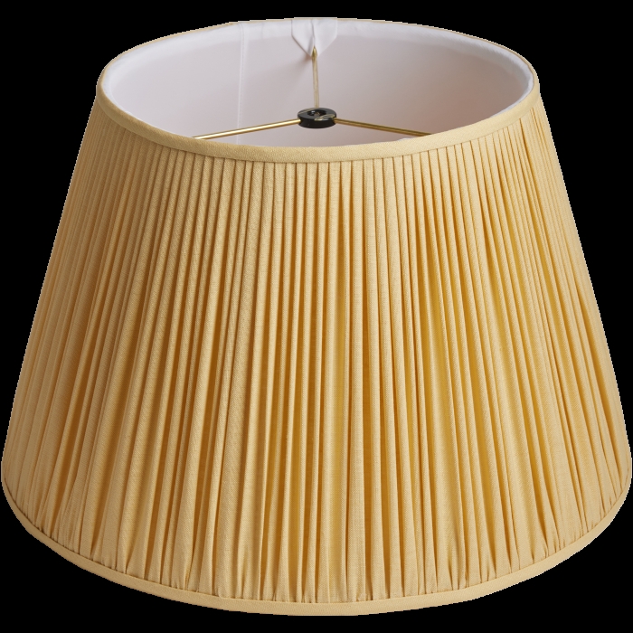 Pleated Lampshade Linen Fabric with Black Washer Fitter