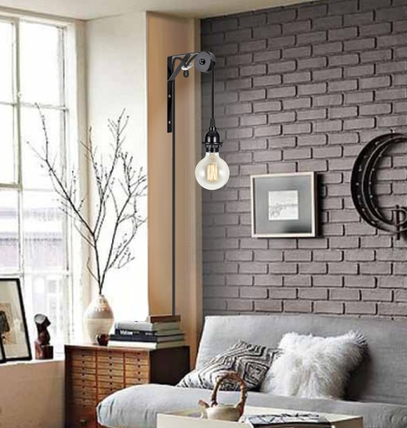 Plug In Pendant Light Matte Black Socket Exposed Bulb Industrial