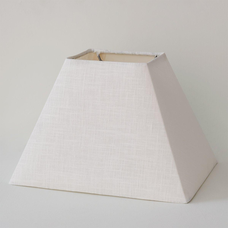 Rectangular Lamp Shade Taped Edges Clean Transitional