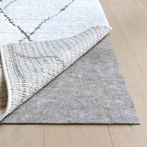 Rug Pad: Dual Surface Felt and Rubber Gripper with Honeycomb Texture