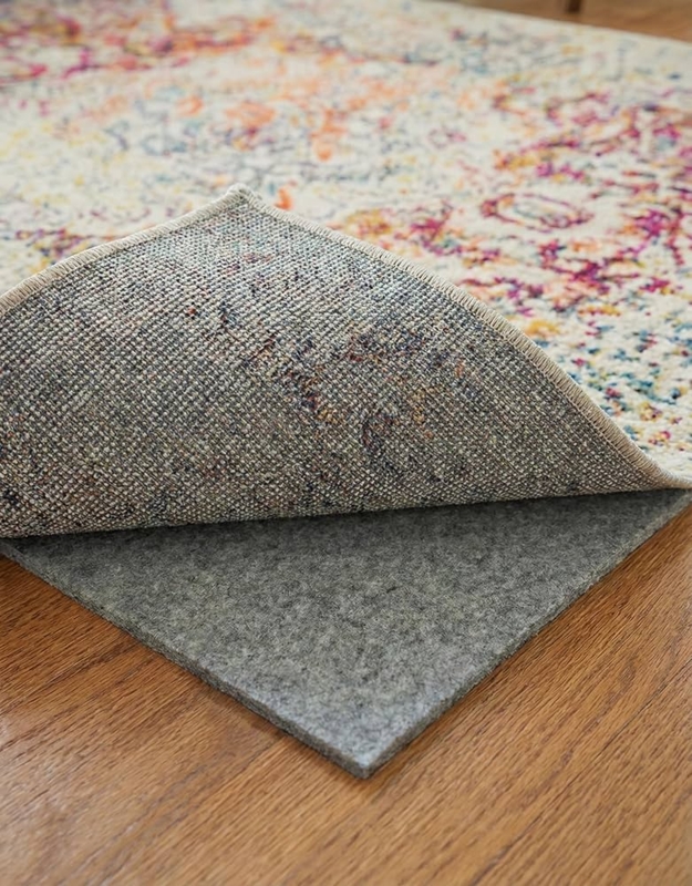 Rug Pad: Felt Cushioning, Low-Profile with Non-Slip Backing