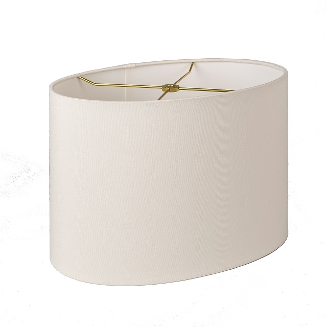 Silk-Like Oval Drum Lamp Shade for Modern Transitional Homes