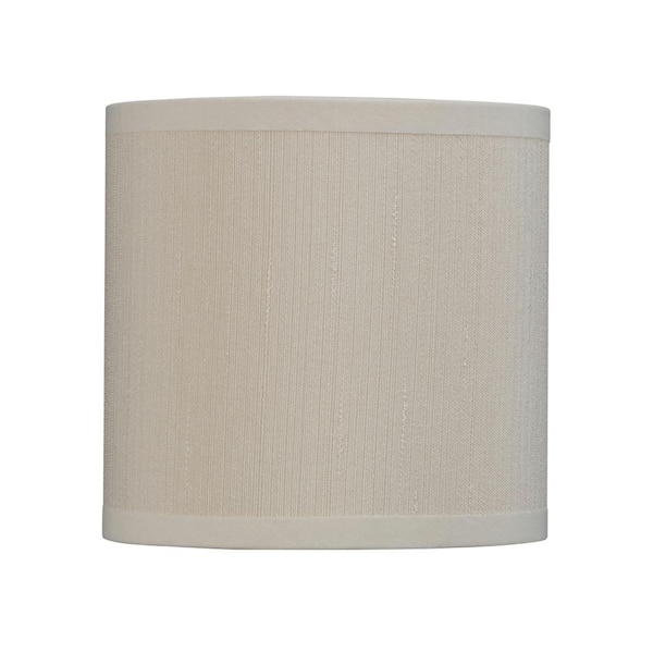 Small Drum Lamp Shade in Butter Creme Fabric