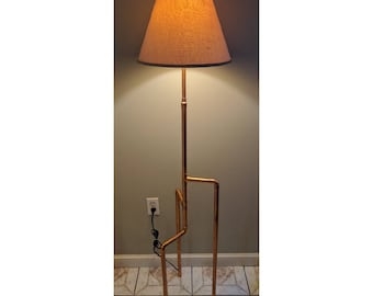 Steampunk Floor Lamp Multi Arm Industrial Pipe Edison Bulbs