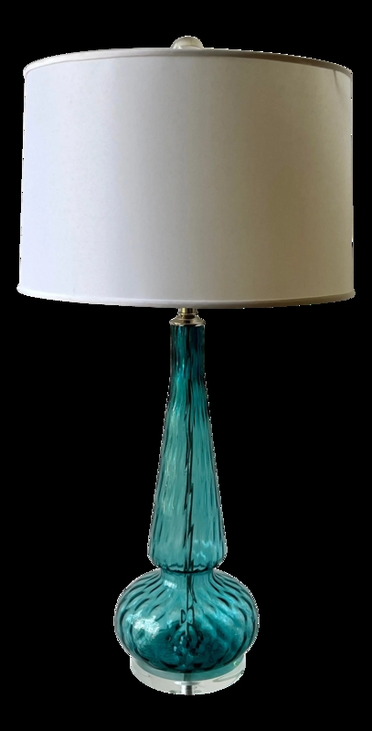 Table Lamp Bubbled Texture, Mid-Century Style.