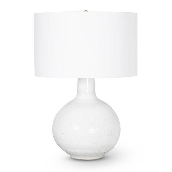 Table Lamp: Contemporary Pitted Ceramic Base, Organic Earthenware Texture
