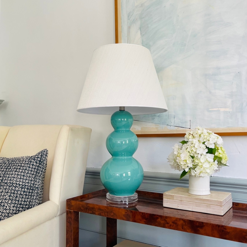 Table Lamp Gourd Silhouette Coastal Contemporary.