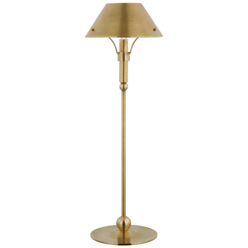 Table Lamp Hand Rubbed Antique Finish Metal Dome Shade
