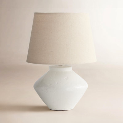 Table Lamp Matte Black Curved Neck Conical Shade Task Lighting